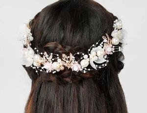 Pearl & Floral Hair Vine