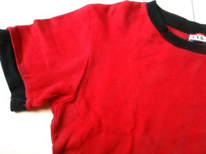 Red Colour Cute Crop Top 👕