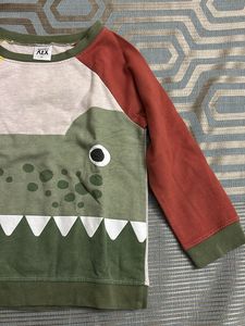 Cute Crocodile Print Sweatshirt