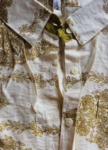 Patterned Short Sleeve Top