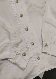 Elegant White Blouse Bust 38