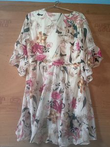 Floral A-line Dress