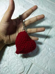 Red Crochet Keychains 1 ps