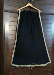 Women Black Thread Motif Embroidery Georgette Suit