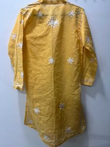 Yellow Lucknowi Kurta