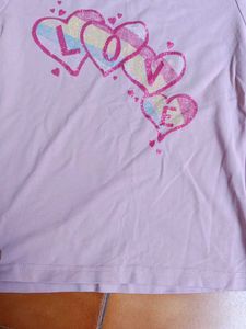 Cute Girls &#39;Love&#39; Tee 6 years old