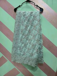 Designer Pastel Heavy Work Saree