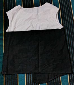 Two-Tone Sleeveless Top