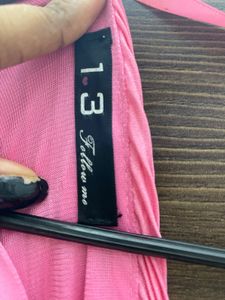 Pink Peplum Top