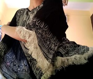 black n white kaftan