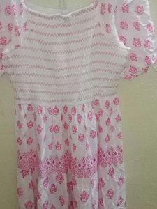 Zudio White &amp; Pink Top