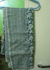 blue floral kurti / kurta set cotton salwar
