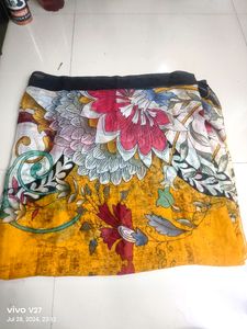 Silk Blend Flower Print Dupatta 06