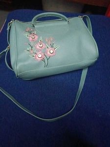 Floral Embroidered Crossbody Bag