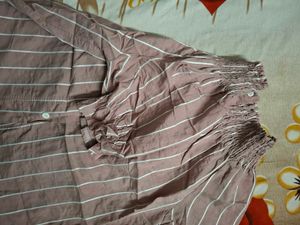 Striped Button-Down Top