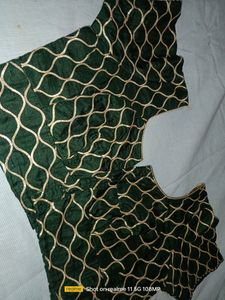 Festive Saree Yellow Nd Golden Colour With Blouse