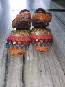 Mirrorwork Jutti Flats
