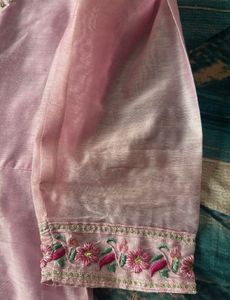 Pink Floral Dupatta