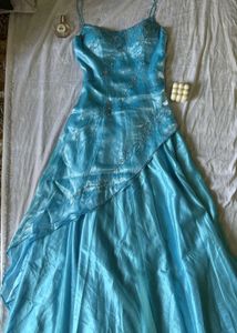 vintage aqua dress