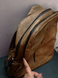 Brown Unisex Backpack
