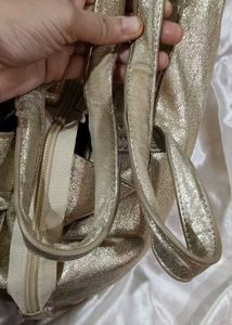 Metallic Gold Tote Bag