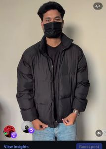 Black Puffer Jacket | David Chen