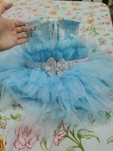 Cute Blue Party Dress