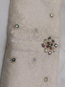 Beautiful Sequence Embroidered Heavy Saree