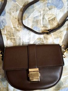 Chocolate Imported Leather Sling