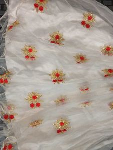 Cute White &amp; Red Dress