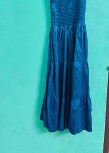 Blue Tiered Maxi Dress