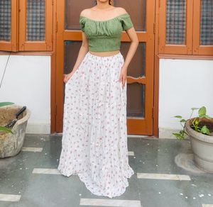 Printed Long Skirt