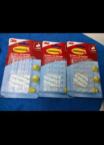 set of 3 Adhesive Hook Clips