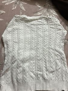 Gray Cable Knit Sweater