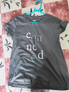New Grey HRX Brand Graphic Tee