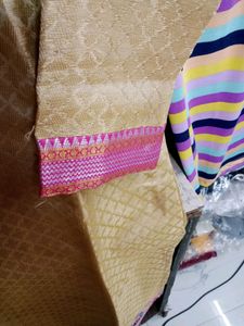 Brand New Zari Work Golden Kurti