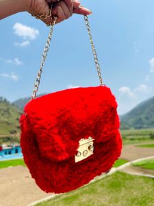 Bright Red Long Sling Bag
