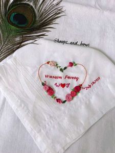 Floral Embroidered Handkerchief