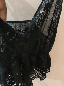 Black Lace Slip