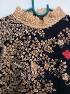 Sequin And Thread Embroidery Suit