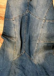 SexyDenim Gownwith Halter Neck