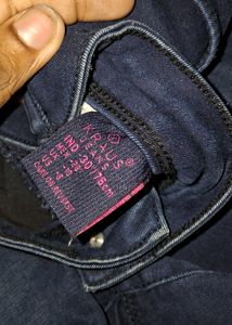 Dark Blue Denim Shorts