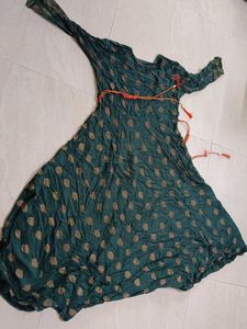 Green Indian Anarkali Dress