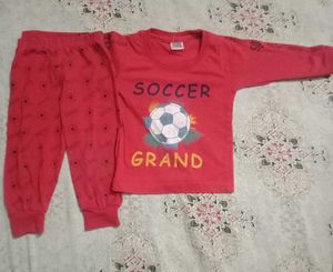Red Soccer Pajama Set