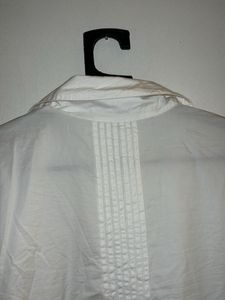 White Pleated Shirt