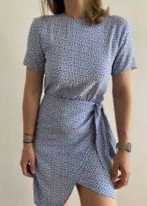 Floral Print Wrap Dress