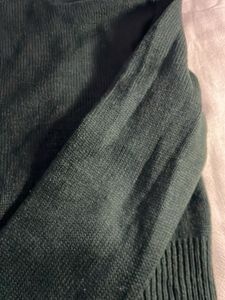 Green Cropped Cardigan