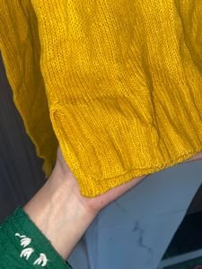 Soft Light Woolen Yellow Top