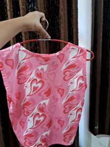 Pink Heart Pattern Tank