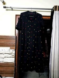 Long Midi Printed Kurta
